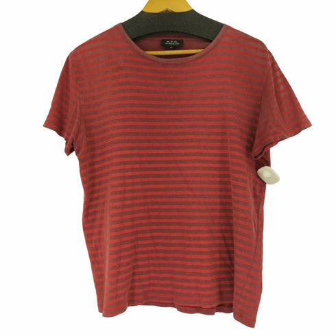 アーペーセー A.P.C. RUE MADAME PARIS コットンボーダーTシャツ メンズ import:M