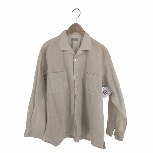 コムデギャルソンオム COMME des GARCONS HOMME 80S~90s 銀タグ コーデュロイ切替え オープンカラーシャツ メンズ