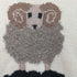 ボーンズ BONES ニュージーランド製 ハンドメイドニット シープ刺繍 メンズ