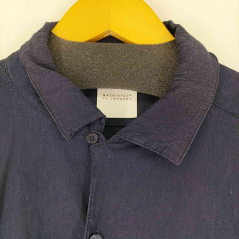 マッキントッシュフィロソフィー MACKINTOSH PHILOSOPHY S/S リネンシャツ メンズ US:38