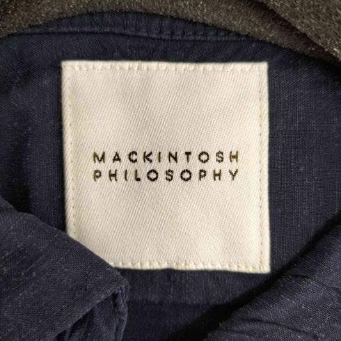 マッキントッシュフィロソフィー MACKINTOSH PHILOSOPHY S/S リネンシャツ メンズ US:38