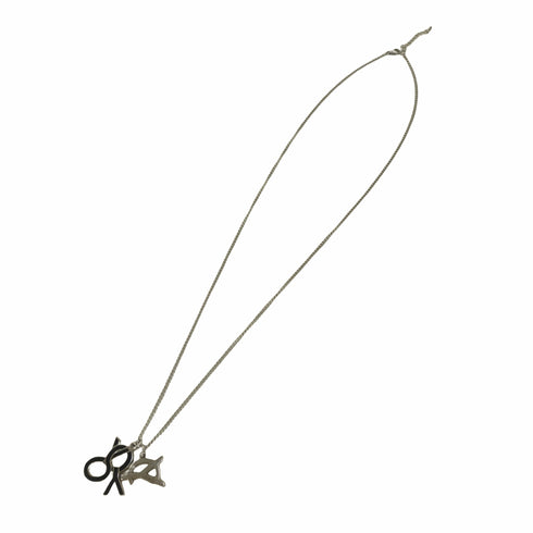 オーワイ OY WEAVE LOGO DOUBLE NECKLACE ウェーブロゴ ダブルネックレス メンズ