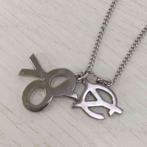 オーワイ OY WEAVE LOGO DOUBLE NECKLACE ウェーブロゴ ダブルネックレス メンズ