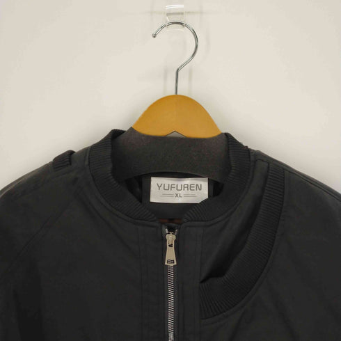 YUFUAEN 変形ネックブルゾン MA-1 メンズ import:XL