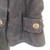 アクアスキュータム AQUASCUTUM 裏地千鳥格子 比翼スウェードコート メンズ import:M