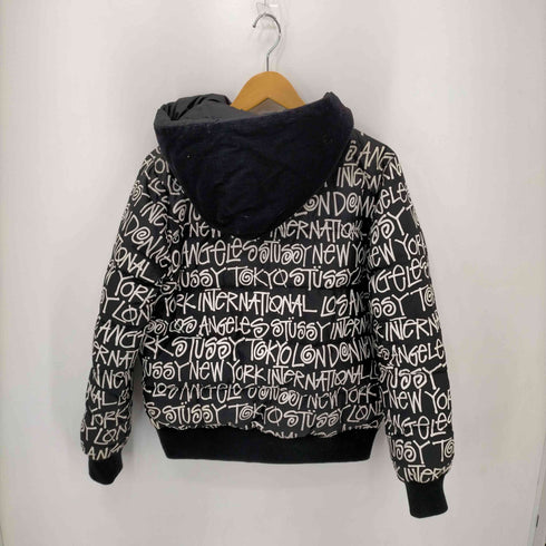 ステューシー Stussy コーデュロイ切替総ロゴダウンフーディ メンズ JPN:M