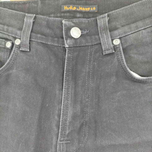 ヌーディージーンズ Nudie Jeans スキニーブラックデニムパンツ メンズ 30/32