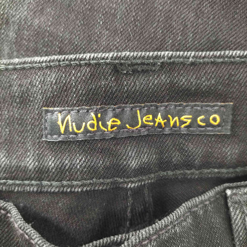 ヌーディージーンズ Nudie Jeans スキニーブラックデニムパンツ メンズ 30/32