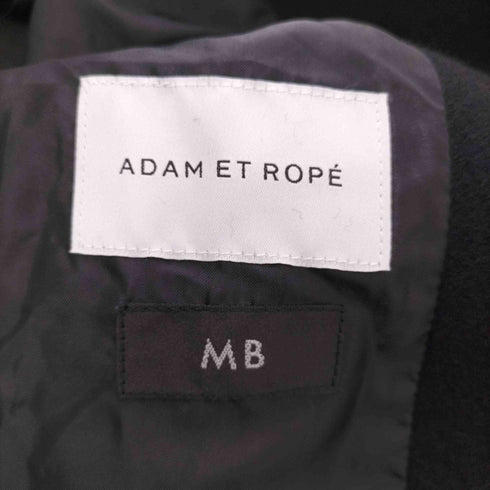 アダムエロペ Adam et Rope ノーカラーウールコート メンズ JPN:L