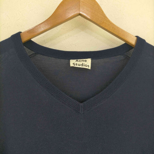 アクネストゥディオズ ACNE STUDIOS レーヨン混 Vネックニット レディース