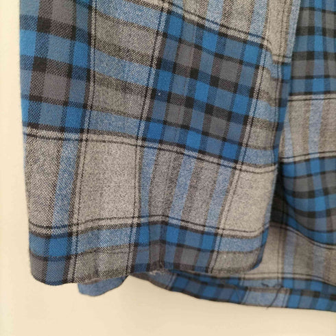 シアーズ Sears 70s MADE IN USA チェックレーヨンガウンコート レディース import:M