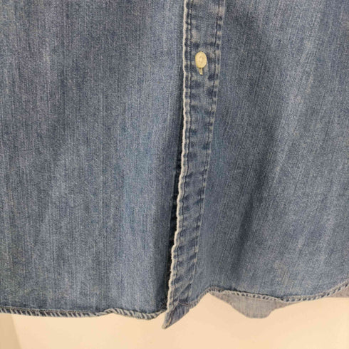 ラルフローレン RALPH LAUREN 90-00s CLASSIC FIT スモールポニー刺繍 デニムボタンダウンシャツ メンズ import:XL