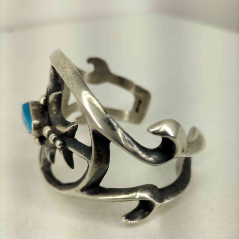 ナバホ NAVAJO STERLING HY刻印 Henry Yazzie ターコイズブレスレット メンズ