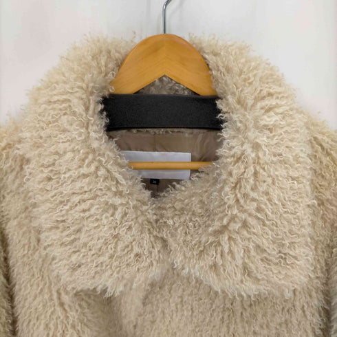 ルシェルブルー LE CIEL BLEU Faux Fur Stand Collar Coat レディース 36