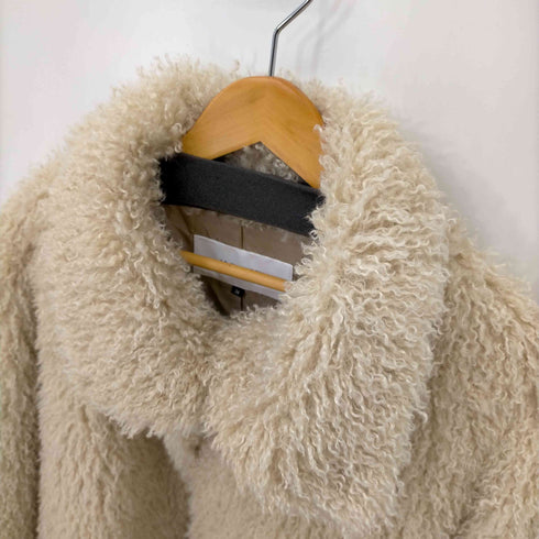 ルシェルブルー LE CIEL BLEU Faux Fur Stand Collar Coat レディース 36