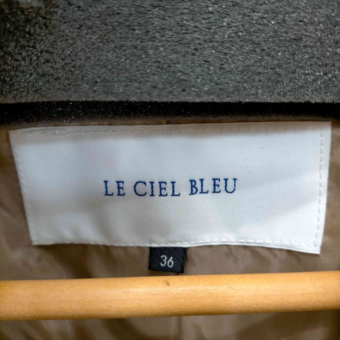 ルシェルブルー LE CIEL BLEU Faux Fur Stand Collar Coat レディース 36