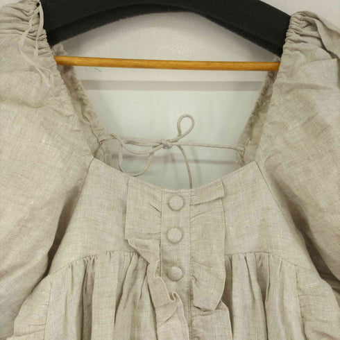 JOSLIN Annika Ruffled Linen Mini Dress レディース FREE