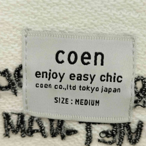 コーエン coen ビッグシルエットスーベニア刺繍裏毛スウェット メンズ JPN:M