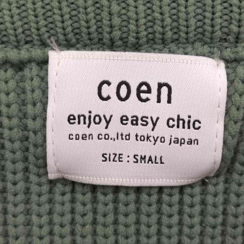 コーエン coen ポリウーリークルーネックルーズニット メンズ JPN:S