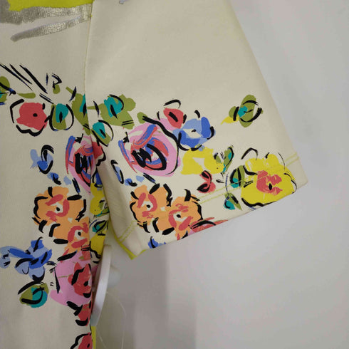 トリーバーチ TORY BURCH 花柄ペイント プリントS/Sカットソー レディース JPN:S