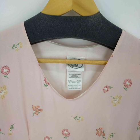 ローラアシュレイ LAURA ASHLEY S/S花柄プリントマキシワンピース レディース 34