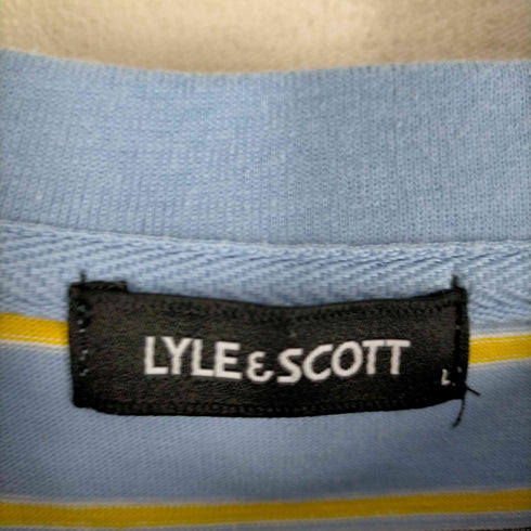 ライルアンドスコット LYLE&SCOTT ボーダークルーネックポケットTシャツ メンズ JPN:L