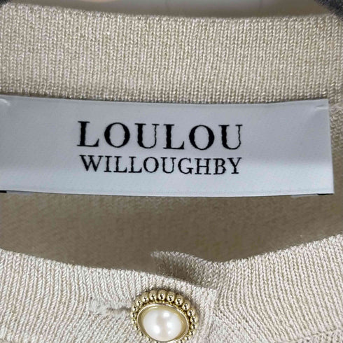 ルルウィルビー LOULOU WILLOUGHBY パールボタンラメニットカーディガン レディース JPN:2