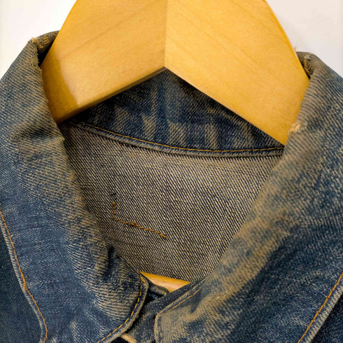 リーバイス Levis 60S~70S 70505 BIGE 3rd 4th移行期 不均等V デニムトラッカージャケット メンズ