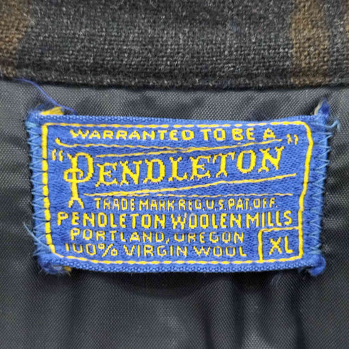 ペンドルトン PENDLETON 50s ボックスシルエット ウールオープンカラーチェックシャツ メンズ import:XL