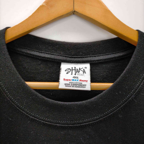 シャカウェアー SHAKA WEAR 00S B系 ビッグサイズ SUPER MAX HEAVY タバコブランドロゴ プリントTシャツ メンズ 4XL