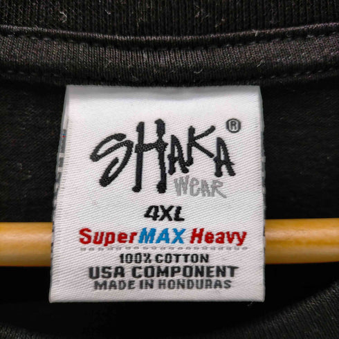 シャカウェアー SHAKA WEAR 00S B系 ビッグサイズ SUPER MAX HEAVY タバコブランドロゴ プリントTシャツ メンズ 4XL