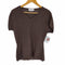 マックスマーラ MAX MARA MADE IN ITALY 銀タグ VネックポップコーンTシャツ レディース JPN:S