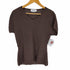マックスマーラ MAX MARA MADE IN ITALY 銀タグ VネックポップコーンTシャツ レディース JPN:S