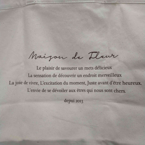 メゾンドフルール Maison de FLEUR ビッグスクエアトートバッグ レディース