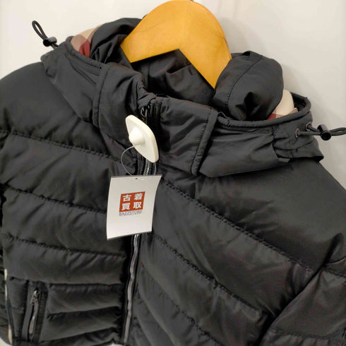ブラックレーベルクレストブリッジ BLACK LABEL CRESTBRIDGE チェック切替 フーデッドダウンジャケット メンズ JPN:L