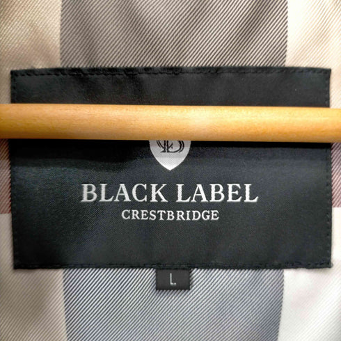 ブラックレーベルクレストブリッジ BLACK LABEL CRESTBRIDGE チェック切替 フーデッドダウンジャケット メンズ JPN:L