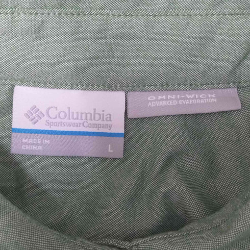 コロンビア Columbia OMNI-WICK L/S レギュラーカラー ダブル ポケット シャツ レディース import:L