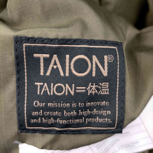 タイオン TAION MILITARY RIVERSIBLE ミリタリー リバーシブル クルーネック ダウンジャケット メンズ JPN:XL
