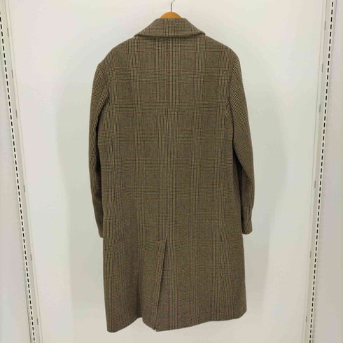 ザラ ZARA チェック柄 千鳥格子 ウール ロング チェスターコート メンズ import:M