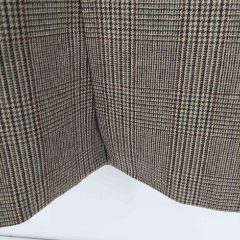 ザラ ZARA チェック柄 千鳥格子 ウール ロング チェスターコート メンズ import:M