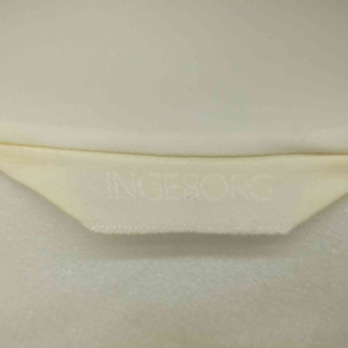 インゲボルグ INGEBORG リボントップ ピンタック長袖ブラウス レディース