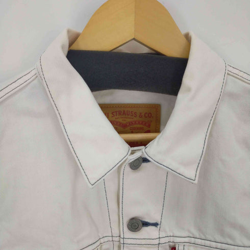 リーバイス Levis デニムトラッカージャケット バックチェーンステッチ ホワイト メンズ JPN:L