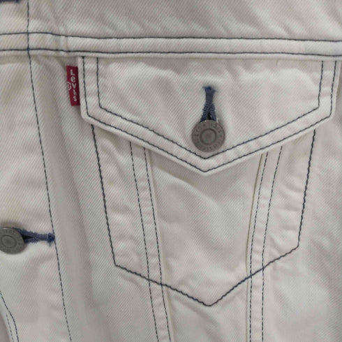 リーバイス Levis デニムトラッカージャケット バックチェーンステッチ ホワイト メンズ JPN:L