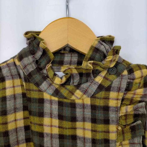 LAURENCE BRAS 21AW ギャザー チェックブラウス レディース