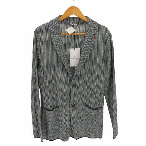 マニュエルリッツ MANUEL RITZ Blue Knitted Jacket メンズ JPN:L