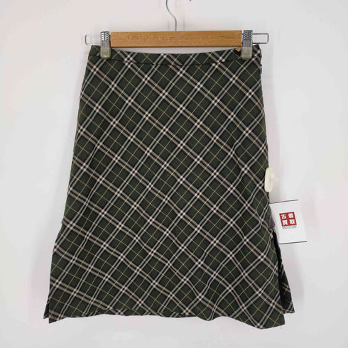 バーバリーブルーレーベル BURBERRY BLUE LABEL タイトチェックスカート レディース JPN:36