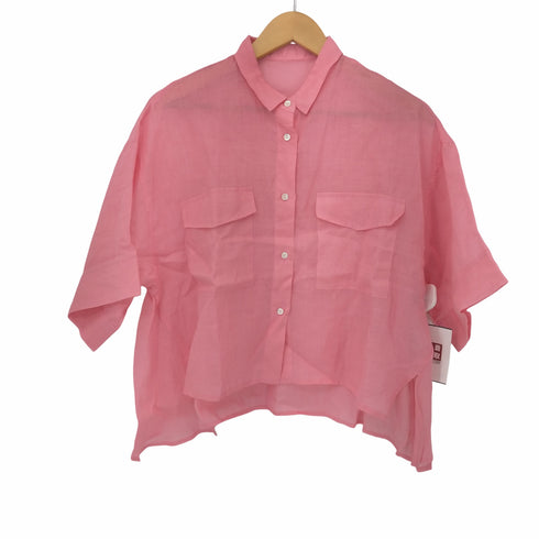 リヴドロワ RIVE DROITE 22SS ペーパーリネンクロップドシャツ レディース FREE