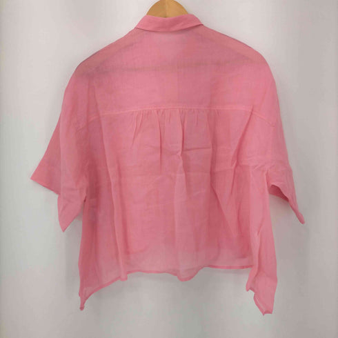 リヴドロワ RIVE DROITE 22SS ペーパーリネンクロップドシャツ レディース FREE