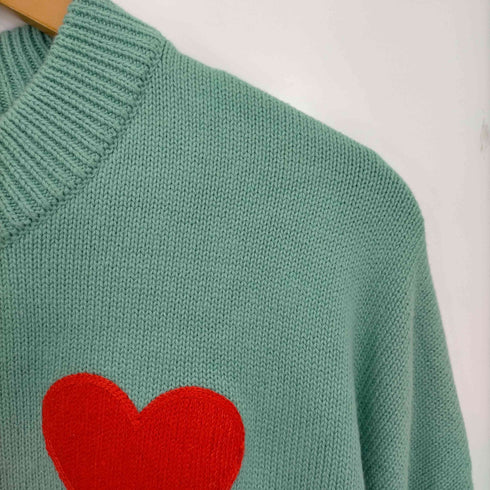 アミアレクサンドルマテュッシ AMI ALEXANDRE MATTIUSSI ビックハートロゴ入り オーバーサイズ ニット メンズ import:L