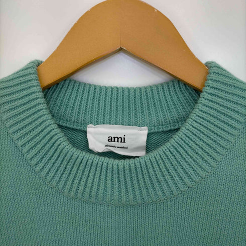 アミアレクサンドルマテュッシ AMI ALEXANDRE MATTIUSSI ビックハートロゴ入り オーバーサイズ ニット メンズ import:L